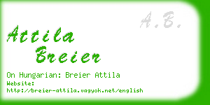 attila breier business card